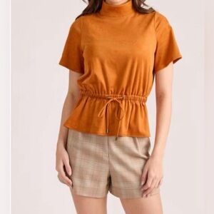 S’Edge Celia Top in Pumpkin - Size L NWT $216